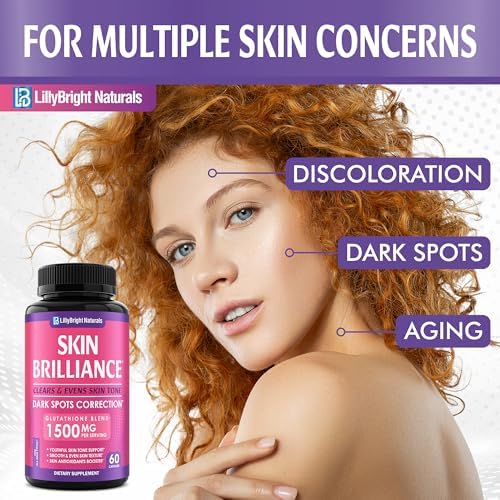Cápsulas de Glutatión - Suplemento de 1,500mcg L-Glutatión con Vitamina C - Mejora del Tono de Piel - Combate Manchas Oscuras y Marcas de Acné - - imagen 3