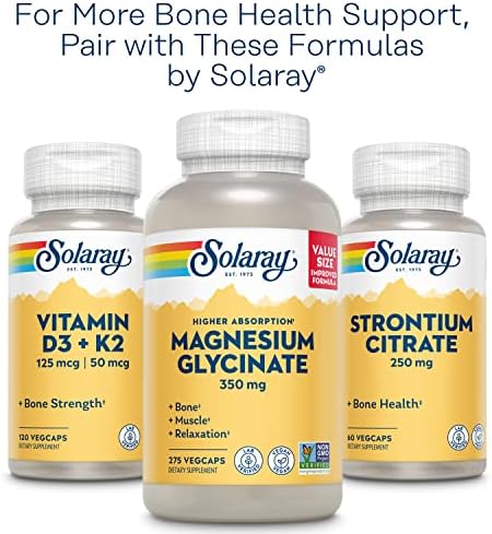 SOLARAY Citrato de Calcio y Magnesio 1:1 con Vitamina D2 - Suplementos de Calcio para Hombres y Mujeres - 1000mg de Calcio, 1000mg de Magnesio - - imagen 6