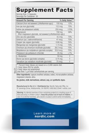Multi Minerales Nordic Naturals, Sin Sabor - 90 Cápsulas - 11 Minerales Esenciales - Salud y Bienestar Óptimos - Vegano Certificado - No GMO - 30 - imagen 2