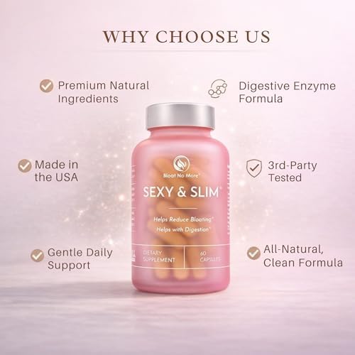 Enzimas Digestivas Bloat No More - Alivio de Inflamación y Gas para Mujeres, Promueve la Digestión con Fenogreco y Diente de León - 60 Cápsulas - imagen 2