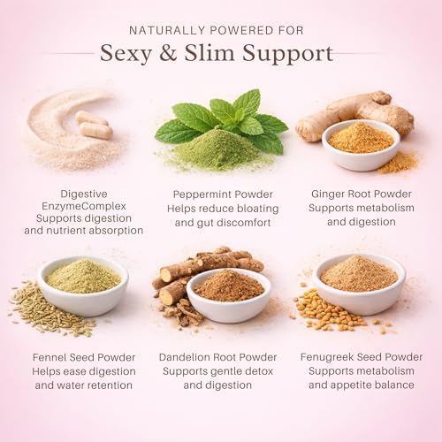 Enzimas Digestivas Bloat No More - Alivio de Inflamación y Gas para Mujeres, Promueve la Digestión con Fenogreco y Diente de León - 60 Cápsulas - imagen 3