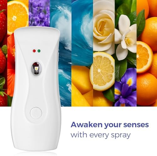 Dispensadores Automáticos de Ambientador Stardrix (Paquete de 2), Máquinas de Aerosol Montadas en Pared o de Pie, Temporizador Ajustable para Baños, - imagen 5