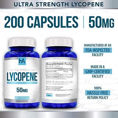 Suplemento de Licopeno Derivado Natural | Licopeno a Base de Tomate 50mg Antioxidante y Carotenoide para el Corazón y Próstata | Vegano, No - imagen 5
