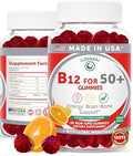 Gomitas de Vitamina B12 Lunakai para Adultos 50+, Hechas en EE. UU., Sin OGM, Sabor Cítrico Delicioso, 60 piezas, Energía y Vitalidad - imagen 1
