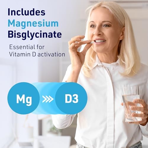 AgeImmune Brilliant D3+ Complejo - 60 Cápsulas - 5000 IU de Vitamina D3 + K2 + Suplemento de Magnesio Glicinato - Formulado por Médicos para Soporte - imagen 6