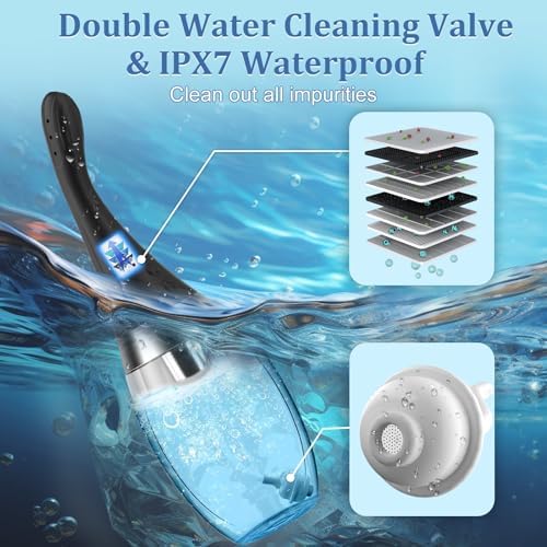 Enema Anal Ducha Eléctrica Automática para Hombres y Mujeres - Bulbo de Silicón con 7 Boquillas, 3 Velocidades y Control Remoto, 500ml - imagen 6