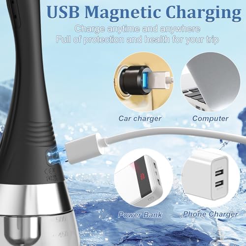 Enema Anal Ducha Eléctrica Automática para Hombres y Mujeres - Bulbo de Silicón con 7 Boquillas, 3 Velocidades y Control Remoto, 500ml - imagen 8