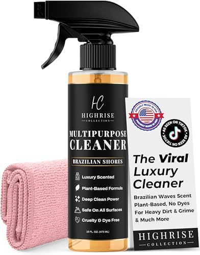 Limpiador Multiusos Highrise Brazilian Waves, Altamente Aromatizado, a Base de Plantas, Biodegradable, Hecho en EE. UU., Spray Todo en Uno - - imagen 1