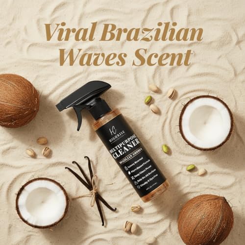 Limpiador Multiusos Highrise Brazilian Waves, Altamente Aromatizado, a Base de Plantas, Biodegradable, Hecho en EE. UU., Spray Todo en Uno - - imagen 2