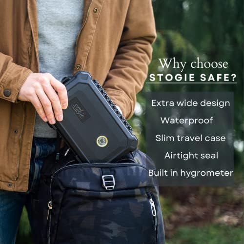 Humidor de Viaje Stogie Safe - Capacidad para 11 Puros - Estuche Impermeable y a Prueba de Golpes para Hombres - imagen 2