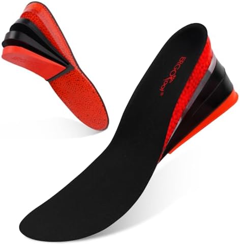 Plantillas Elevadoras ERGOfoot para Hombre, Ajustables de 4 Capas, Aumentan Hasta 3.54 Pulgadas, Cómodas y Alivian la Presión en los Pies - imagen 1