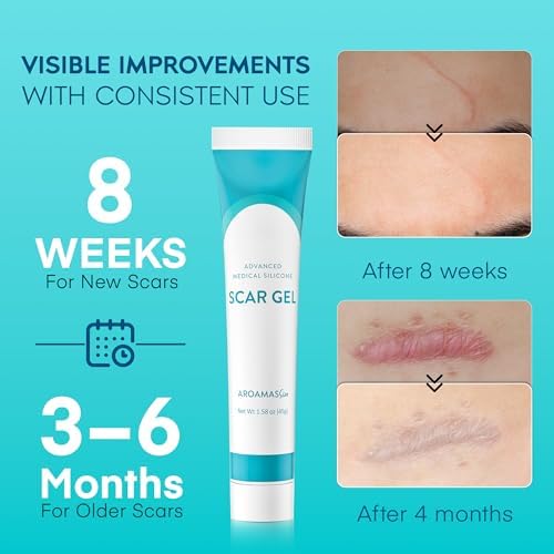 Gel Aroamas para Cicatrices Avanzadas - Gel de Silicona Médica para Mejorar la Apariencia de Cicatrices y Estrías en Cara y Cuerpo - 45g - imagen 3
