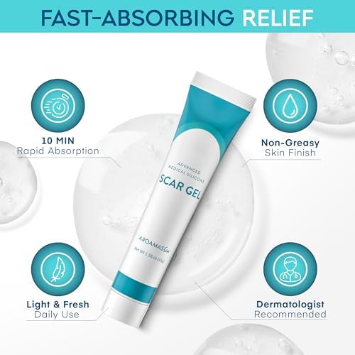 Gel Aroamas para Cicatrices Avanzadas - Gel de Silicona Médica para Mejorar la Apariencia de Cicatrices y Estrías en Cara y Cuerpo - 45g - imagen 6