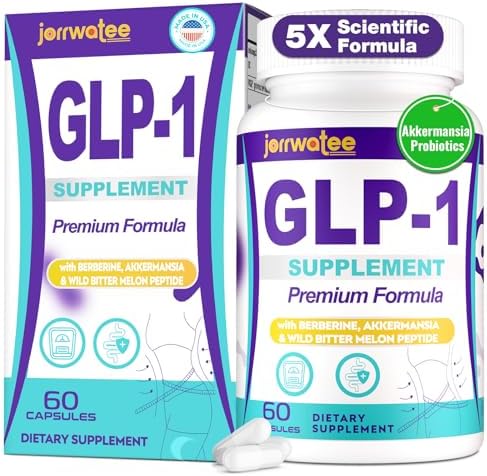 Suplementos Jorrwatee GLP-1 para Mujeres y Hombres, 14 en 1 para Niveles de GLP1, Metabolismo, Digestión y Energía, 60 Cápsulas - imagen 1