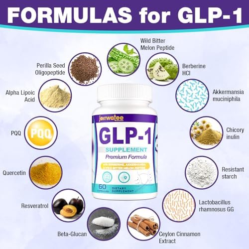 Suplementos Jorrwatee GLP-1 para Mujeres y Hombres, 14 en 1 para Niveles de GLP1, Metabolismo, Digestión y Energía, 60 Cápsulas - imagen 7