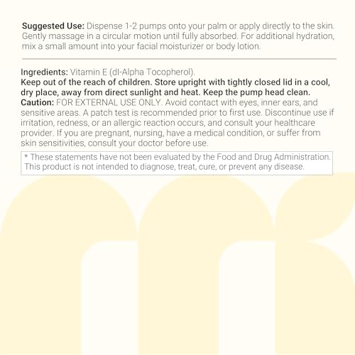 Aceite de Vitamina E Pura Micro Ingredients 40,000 IU, 16oz – Hidratante Profundo para Piel, Cara y Cabello Seco, Cicatrices y Estrías – Sin - imagen 6