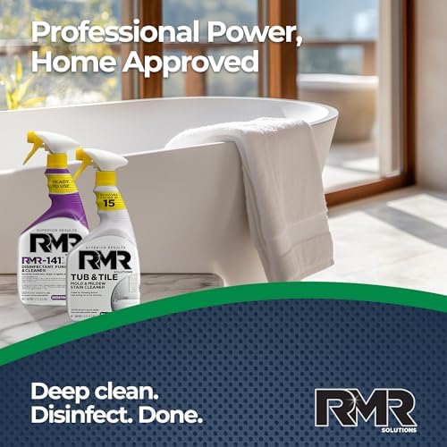 Paquete Brillante para Baño RMR – Spray para Manchas de Bañera y Azulejos + Removedor de Moho y Hongos RMR-141 Registrado por la EPA, Sistema de - imagen 6