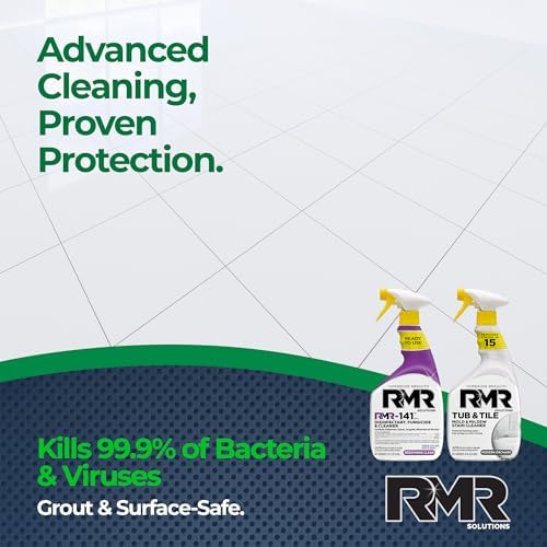 Paquete Brillante para Baño RMR – Spray para Manchas de Bañera y Azulejos + Removedor de Moho y Hongos RMR-141 Registrado por la EPA, Sistema de - imagen 7