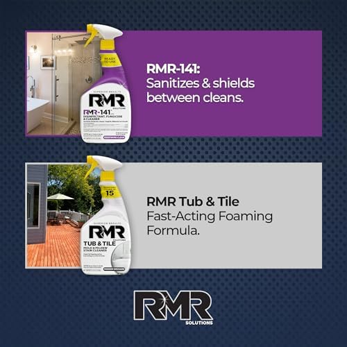 Paquete Brillante para Baño RMR – Spray para Manchas de Bañera y Azulejos + Removedor de Moho y Hongos RMR-141 Registrado por la EPA, Sistema de - imagen 8
