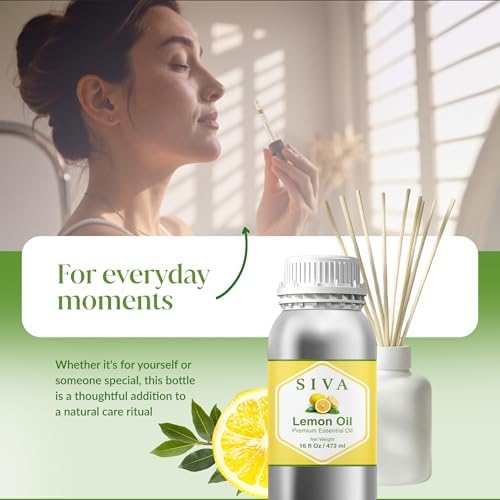 Aceite Esencial de Limón Siva - 16 Onzas - 100% Natural - Para Difusor, Cuidado Facial, Cuidado de la Piel, Aromaterapia, Cuidado del Cabello y - imagen 7