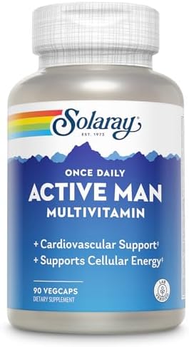 SOLARAY Multivitamínico Diario para Hombres Activos - Apoyo Inmunológico y Energía Celular con Vitamina D, C, B12, B6, Zinc, Luteína, Enzimas - imagen 1
