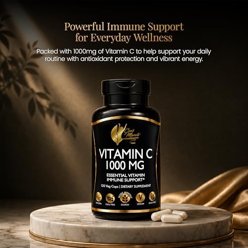 Cocó March N.M.D Suplemento de Vitamina C 1000mg – Apoyo Inmunológico Vegano y Sin Gluten – 120 Cápsulas Vegetales Fáciles de Tragar - imagen 4