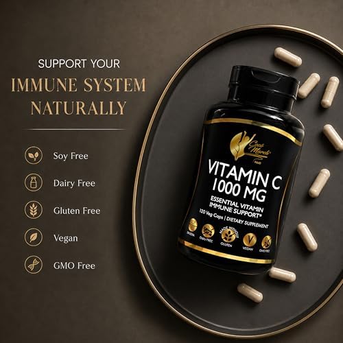 Cocó March N.M.D Suplemento de Vitamina C 1000mg – Apoyo Inmunológico Vegano y Sin Gluten – 120 Cápsulas Vegetales Fáciles de Tragar - imagen 6