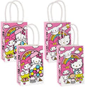 Bolsas de Fiesta Hello Kitty - 16 Bolsas de Papel - Decoraciones de Cumpleaños Hello Kitty - Licencia Oficial - Perfectas para Fiestas y Regalos para - imagen 1