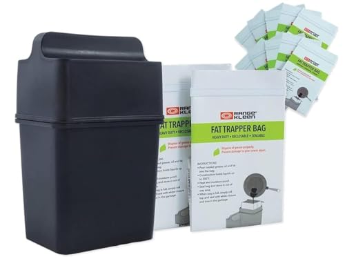 Sistema Fat Trapper/Contenedor de Almacenamiento de Grasa con DOCE Bolsas Desechables para Desechar Grasa de Tocino y Aceite de Cocina - imagen 5
