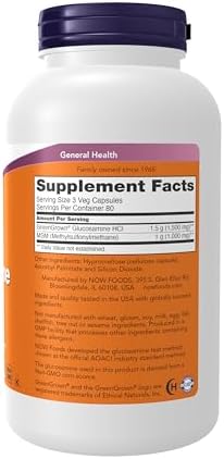 NowFoods Glucosamina Vegetariana y MSM para la Salud Articular, 240 Cápsulas Veganas - imagen 3