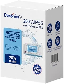 Toallitas Desinfectantes de Manos Advanced, 75% Alcohol, 4 Paquetes de 50 (200 toallitas + 20 toallitas de viaje) - Tamaño de cada toallita 6 x 8 - imagen 2