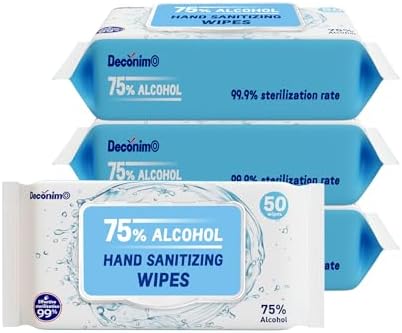 Toallitas Desinfectantes de Manos Advanced, 75% Alcohol, 4 Paquetes de 50 (200 toallitas + 20 toallitas de viaje) - Tamaño de cada toallita 6 x 8 - imagen 4