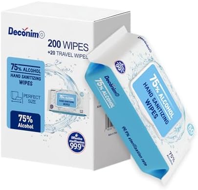 Toallitas Desinfectantes de Manos Advanced, 75% Alcohol, 4 Paquetes de 50 (200 toallitas + 20 toallitas de viaje) - Tamaño de cada toallita 6 x 8 - imagen 5