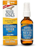 Suplemento Líquido de Soporte Inmunológico Natural Path Silver Wings - Coloidal de Plata Extra Fuerte - 500ppm (2500mcg) - Spray de 2oz - imagen 1
