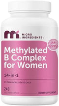 Complejo B Metilado para Mujeres Micro Ingredients, 240 Cápsulas Vegetarianas | Vitaminas B Activadas con Metilfolato, Metil B12, DIM y Complejo de - imagen 1
