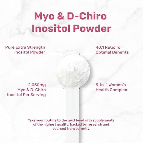 Suplemento en Polvo de Myo-Inositol y D-Chiro Inositol para Mujeres | Relación 40:1 con Metilfolato, Vitamina D3 y Vitex | Apoya el Equilibrio - imagen 3