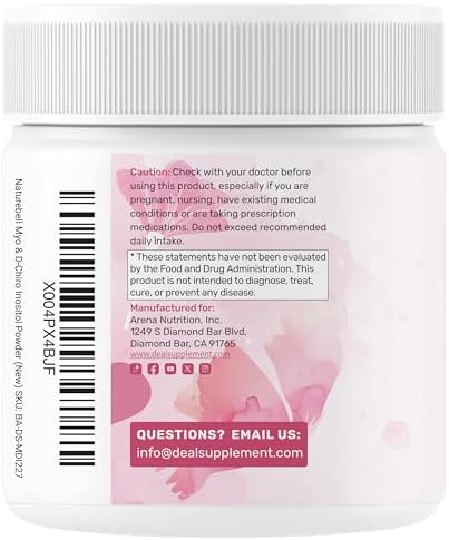 Suplemento en Polvo de Myo-Inositol y D-Chiro Inositol para Mujeres | Relación 40:1 con Metilfolato, Vitamina D3 y Vitex | Apoya el Equilibrio - imagen 7