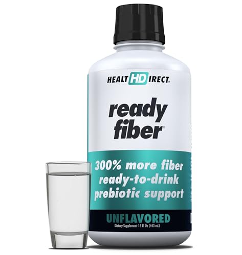 HEALTH DIRECT - Ready Fiber - Suplemento Líquido de Fibra Prebiótica para Mujeres, Hombres y Niños - 15 Fl Oz - 15-30 Porciones, Sin Sabor - Más - imagen 1