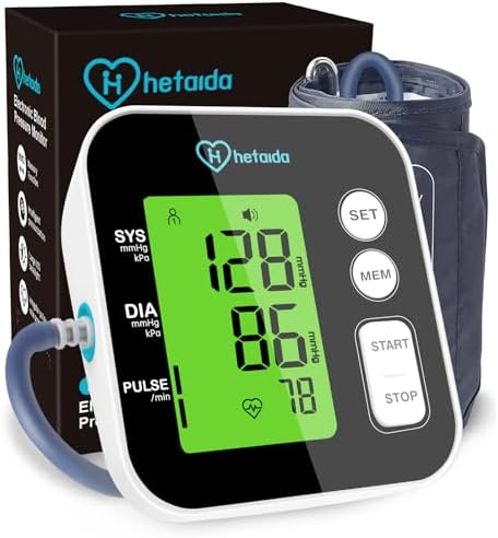 Monitor de Presión Arterial Digital para Brazo, Máquina Hablante con Memoria de 2x99 Lecturas, Manguito Ajustable 8.7-16.5, Pantalla LCD Grande - imagen 1