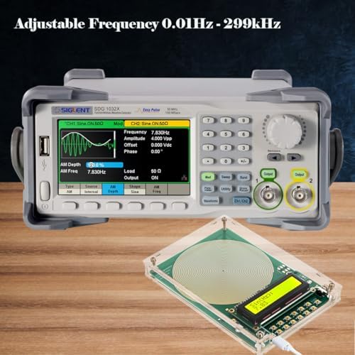 Generador de Frecuencia Ajustable para Sanación (0.01Hz-299kHz), Generador de Resonancia Schumann 7.83Hz, Dispositivo de Frecuencia de Onda Senoidal - imagen 4
