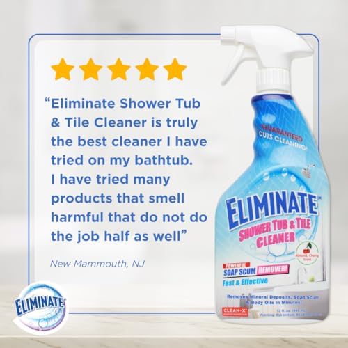 Limpiador para Ducha, Bañera y Azulejos Clean-X Eliminate - 32 fl oz - Elimina residuos de jabón y minerales de agua dura - UNELKO Invisible Shield - imagen 5