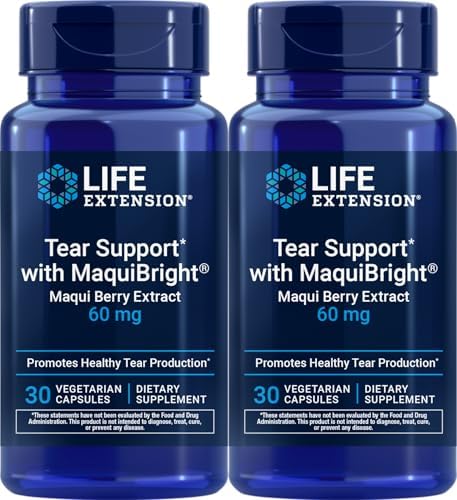 Life Extension Tear Support con MaquiBright 60 mg, 30 Cápsulas Vegetarianas (Paquete de 2) - imagen 1