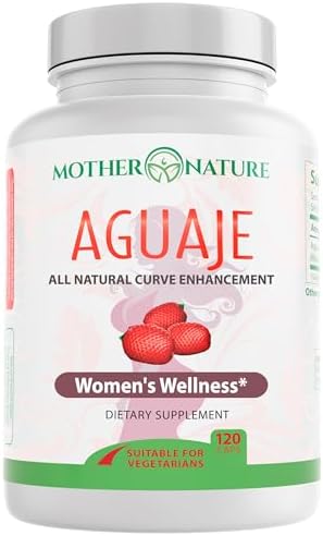 Cápsulas Aguaje Curves de Mother Nature para Mujeres, 1000mg (120ct), Aguaje Natural de Perú para Salud Femenina, Balance Hormonal y Mejora de - imagen 1