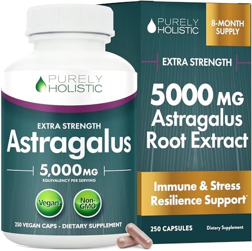 Raíz de Astrágalo | Suministro para 8 Meses | Apoyo Inmunológico y Energético | Extracto 20:1 con 70% de Polisacáridos | Adaptógeno de Alta - imagen 1