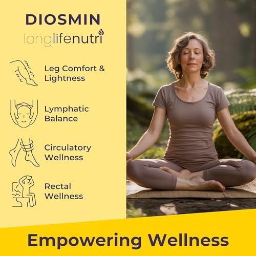 Diosmina 1000mg Fórmula Avanzada - 240 Cápsulas para Apoyo a la Salud Circulatoria, Suministro para 4 Meses, No GMO, Hecho en EE. UU. - Suplemento - imagen 4