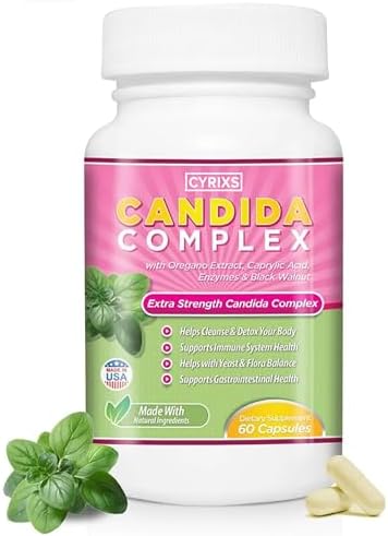 Complejo de Candida Cyrixs Health | Refuerza tu Sistema Inmunológico | Limpieza Natural del Intestino con Hierbas, Antifúngicos, Enzimas y - imagen 1