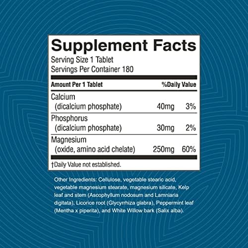 Magnesio de Nature's Sunshine, 250 mg, 180 Tabletas | Apoya el Sistema Nervioso y Estructural, Ayuda a Relajar Músculos y Aumentar Energía - imagen 3