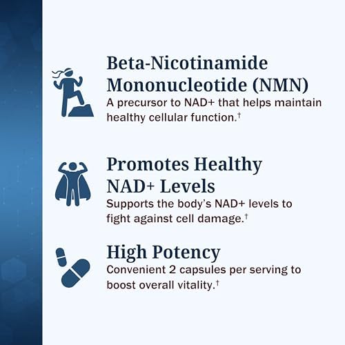 Suplemento de NMN BioSchwartz - 500mg de Nicotinamida Mononucleótido - 30 Porciones, 60 Cápsulas - Hecho en EE. UU. con Ingredientes Premium, - imagen 4