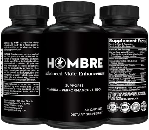 Suplemento Masculino para Aumentar Tamaño – Agrega 5 cm en 60 Días con Nuestras Pastillas para el Crecimiento Muscular – Aumenta Tamaño, Fuerza y - imagen 1