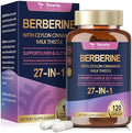 Suplemento de Berberina con Canela de Ceilán y Cardo Mariano - Fórmula Natural GLP-1, Berberina Plus para Salud Hepática y Digestiva, Inmunidad, - imagen 1